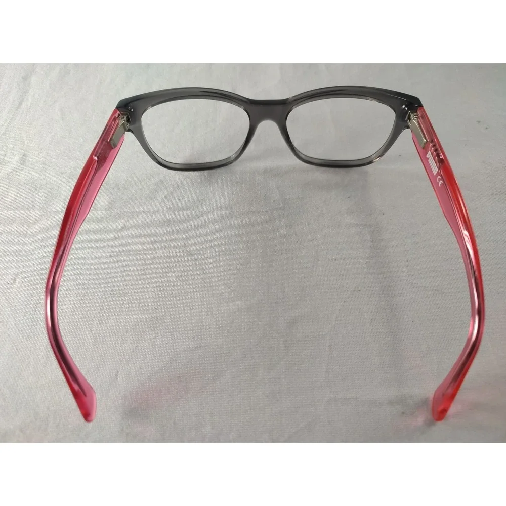 Puma Junior PJ0003O 003 Grey Pink Eyeglass Frames 48-15-125 Kids Girls